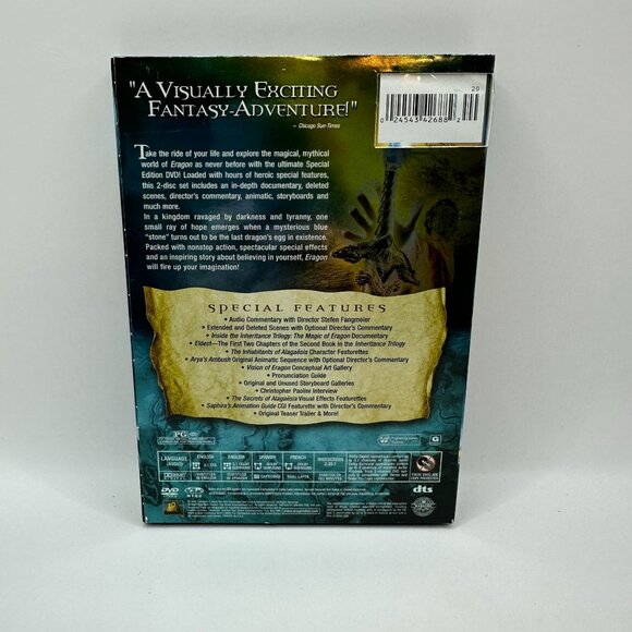 Eragon Special Edition DVD Region 1 2006 Fantasy Adventure 2 Disc Set PG Movie - Picture 3 of 7